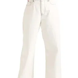 Tommy Hilfiger Loose Fit Ecru Rinse Washed Mid Rise Jeans-image-94