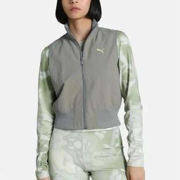 Puma Grey Slim Fit Jacket-image-76