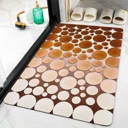 IVAZA Unisex Gold Color Anti Slip Silicone Material Bath Mats For Bathroom-50