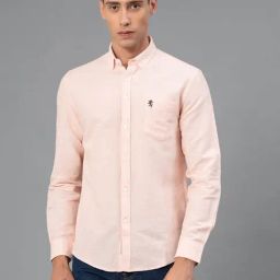 Red Tape Peach Regular Fit Shirt-image-34