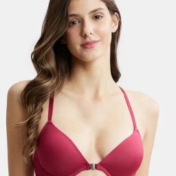 Jockey 1815 Women's Under-Wired Padded Soft Touch Microfiber Nylon Full Coverage T-Shirt Bra-23