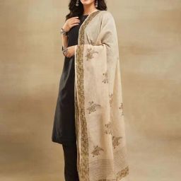 Fabindia Beige Printed Dupatta-image-101