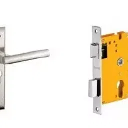Dorset Silver Chrome Lever Handle Lock Set With Mortise Latch HL CAR-44