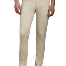 Louis Philippe Beige Slim Fit Jeans-picture-8