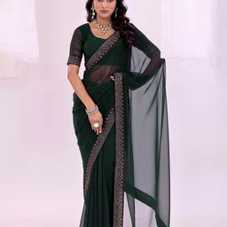 KALINI Beads And Stones Pure Georgette Saree-picture-36
