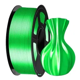 FiLAMONT 3D Printer Filament Pla Silk 1.75 mm Diameter, Silk Fluorescent Green-44
