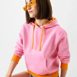 The Souled Store Pink Cotton Hoodie-image-9