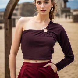 Rare Wine Slim Fit Crop Top-picture-15