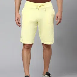 Beverly Hills Polo Club Yellow Regular Fit Cotton Shorts-image-19