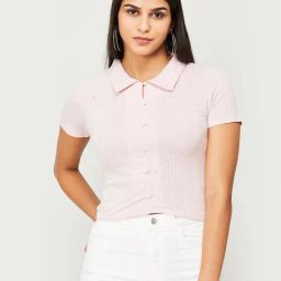 Ginger by Lifestyle Pink Striped Crop Top-image-14