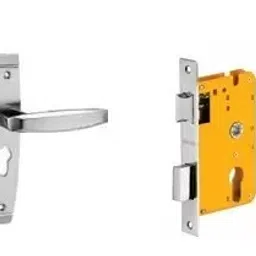Dorset Silver Chrome Lever Handle Lock Set With Mortise Latch HL BA-37