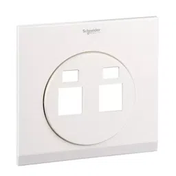 Schneider Electric ULTI Impress RJ45 Data Socket Cover Plate 2 Gang Polycarbonate Pear White, UDC32TDXPW-picture-17