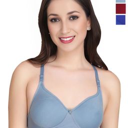 Liigne Pack Of 3 Full Coverage Lightly Padded Everyday Bra-picture-7