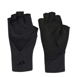 adidas Black Solid Gloves-24