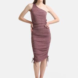 Kazo One Shoulder Ruched Mini Dress-picture-22