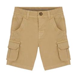 Mothercare Kids Light Brown Solid Shorts-image-4