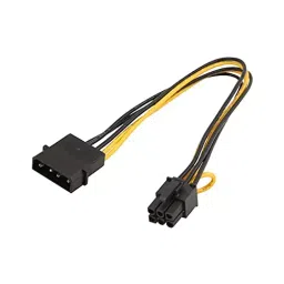 Invento 4-Pin Molex Male to 6-Pin PCI-E Female Connector Cable ISC 1295-4-30