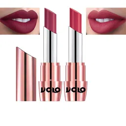 VOLO Set Of 2 Creme Matte Lipstick-3.5 g Each-638-Pink 641-Rose Pink-image-97