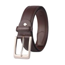 Red Chief Brown Textured Leather Formal Belt For Men-4