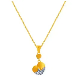 P.C. Chandra Jewellers 14k Yellow Gold Heart-shaped Pendant-image-35