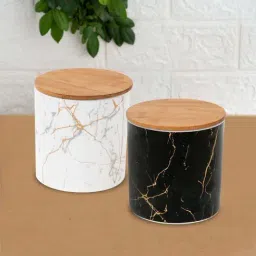 Clay Craft Off-White Ceramic Storage Box (0.2 L) - Set of 2-45