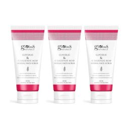 Globus Naturals Glycolic & 1% Salicylic Acid Herbal Face Scrub - Pack of 3-27