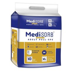 Medisorb Unisex Adult Pull Ups Diapers - XL 10Pcs-25