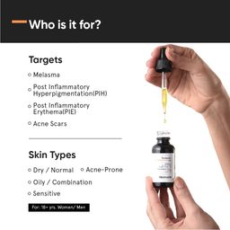 Minimalist 3% Tranexamic Acid Face Serum for Melasma, Pigmentation, Erythema & Acne Scars | Face Serum with HPA to Remove Melasma & Post Inflammatory Hyperpigmentation or Erythema (PIH & PIE) | 30 ml image 2