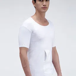AMUL COMFY Pack Of 2 Pure Cotton Undershirt Vests AC-IPKTVESTRNS-WHT-XS-2PC image 5
