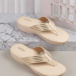 Metro Women Open Toe Flats with Bows-picture-48