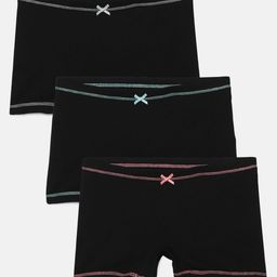Mackly Pack Of 3 Solid Boxer Briefs - Black-image-32