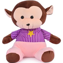 Besties Monkey Soft Toy Purple - Height 30 cm-28