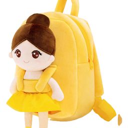 Frantic Premium Quality Soft design Yellow Ballerina 2022 Bag for Kids - 14 Inches-image-69