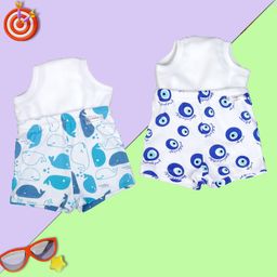 Snugkins Potty Training Shorts for Toddlers,Boys & Girls|100% Cotton Size 4 (4-5 years)-Pack of 2-EvilEye & Whale-18