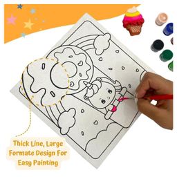 Craftopedia Diy 4 In 1 Canvas Painting Art & Craft Set - Unicorn Canvas image 3
