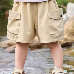 LULU & SKY Boys Loose Fit High-Rise Cargo Shorts-picture-3