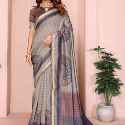 DIVASTRI Woven Design Zari Chanderi Saree-picture-9