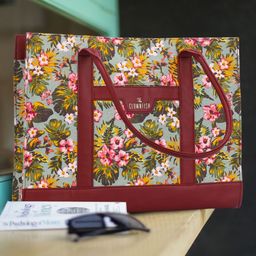 THE CLOWNFISH Women Floral Printed Shopper Shoulder Bag with Tasselled-image-24