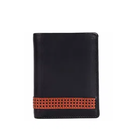 KOMPANERO Men Textured Leather Two Fold Wallet-image-7