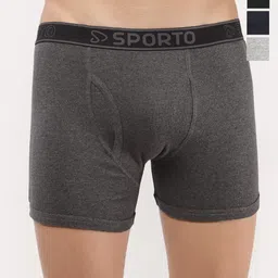 Sporto by Macho Pack Of 4 Mid-Rise Trunks-picture-38