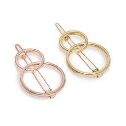 I Jewels Set of 2 Gold-Toned Circular Hair Pins-4
