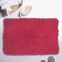 BIANCA Super-Soft Shaggy Floor Rug With Non-Slip Back -1pc Medium (yakuza) solid-fuschia-image-15