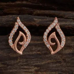 Kushal's Fashion Jewellery White CZ-Jewellery Polished Zircon Stud Earrings-picture-17