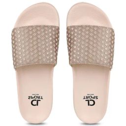 CL Sport by Carlton London Women's Golden Slides-image-92