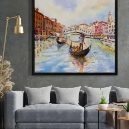 999Store Printed Multicolor Canvas Wall Art-3
