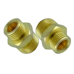 Generic 3/8Inchx1/2Inch Reducing Hex Nipple-Pack of 2-43