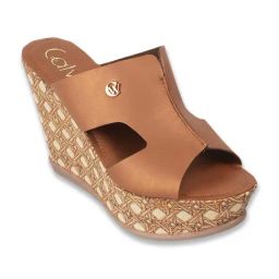 Catwalk Women's Tan Casual Wedges-image-76