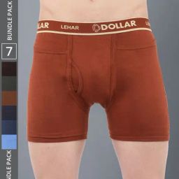 Dollar Lehar Assorted Cotton Regular Fit Trunks - Pack Of 7-picture-48
