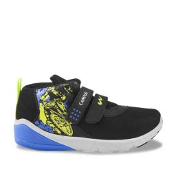 Campus Kids Black & Green Velcro Shoes-picture-40