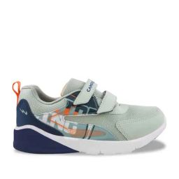 Campus Kids Olive & Blue Velcro Shoes-image-39